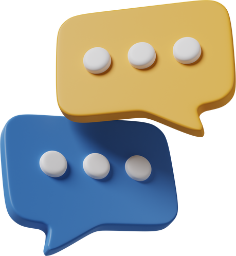 Chat 3D Illustration